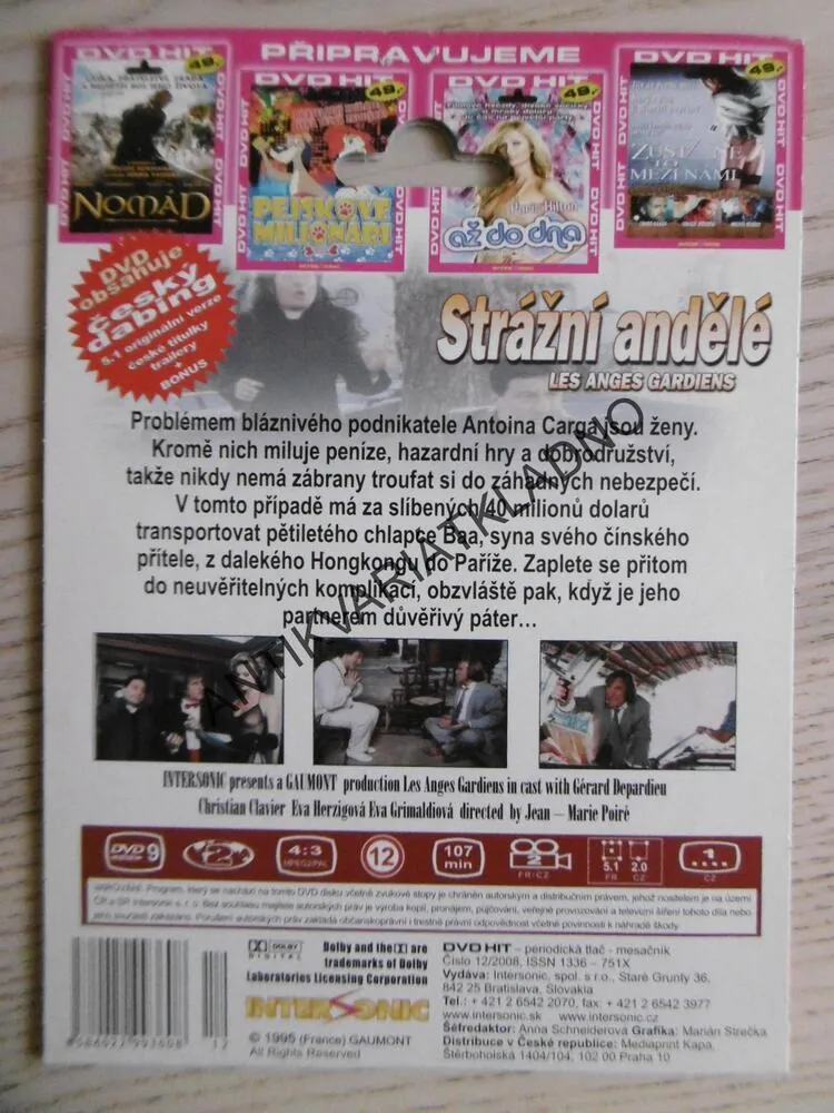 STRÁŽNÍ ANDĚLÉ, DVD FILM