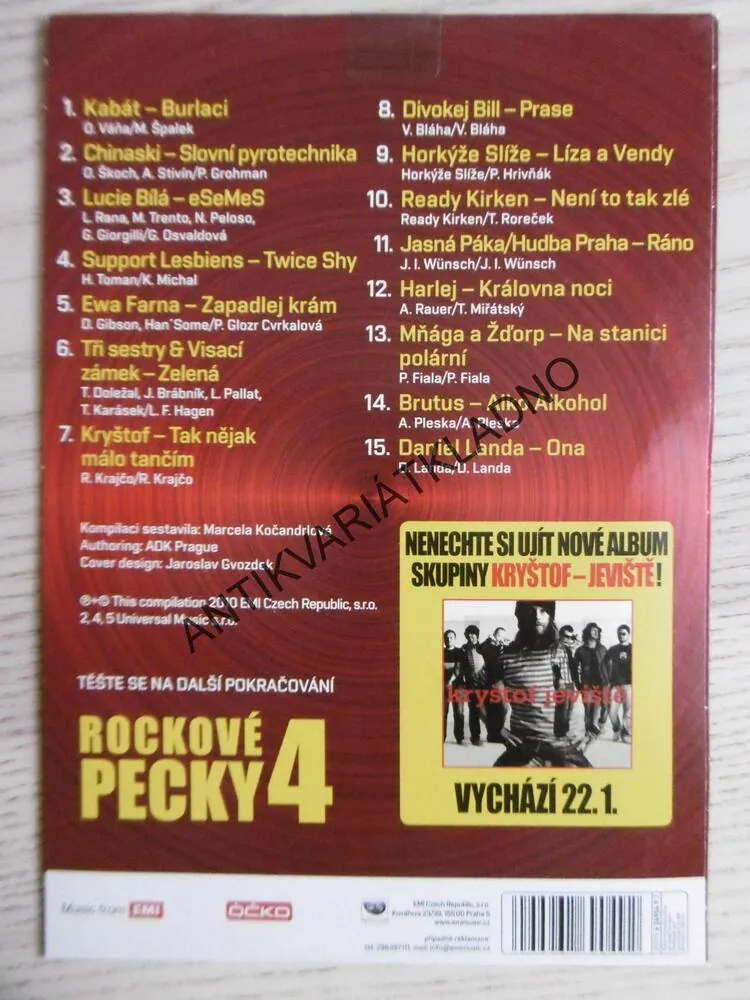 ROCKOVÉ PECKY 3, DVD HUDBA