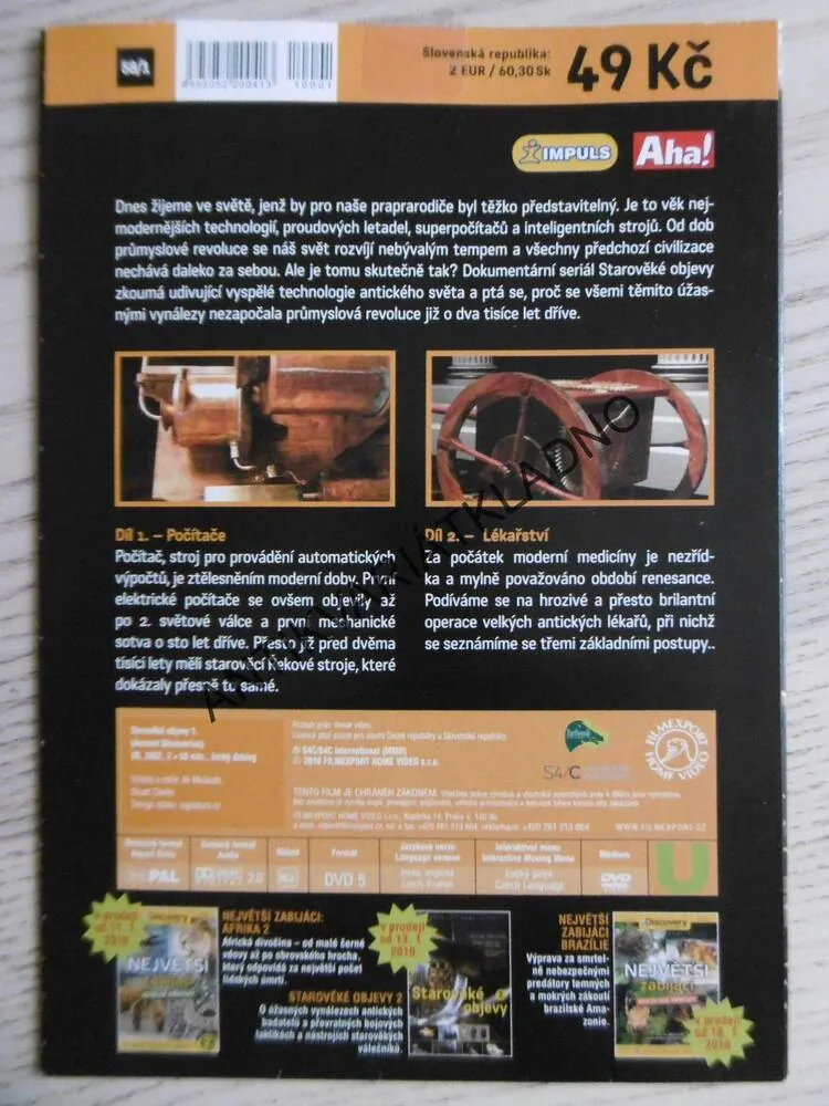 STAROVĚKÉ OBJEVY 1., DVD FILM