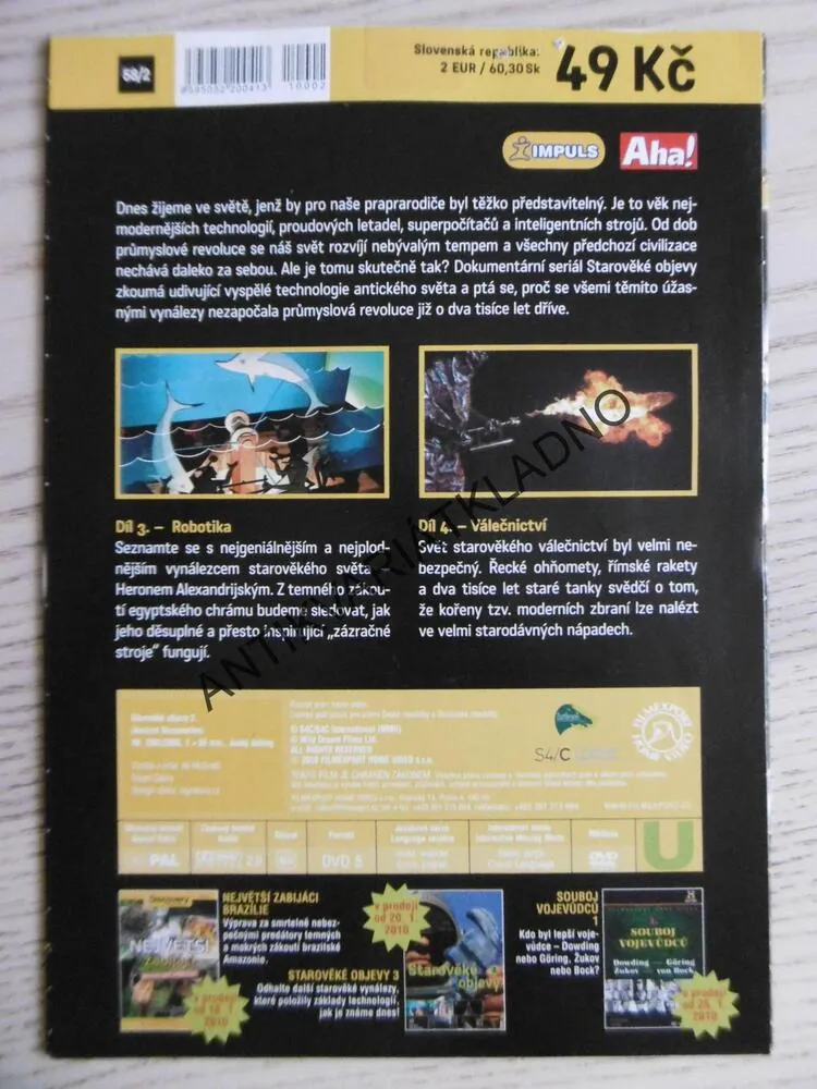 STAROVĚKÉ OBJEVY 2., DVD FILM