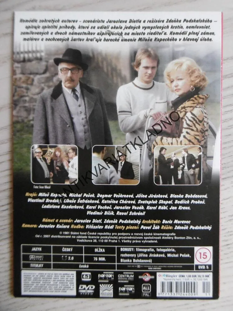 KŘTINY, MILOŠ KOPECKÝ, VEŠKRNOVÁ, DVD FILM