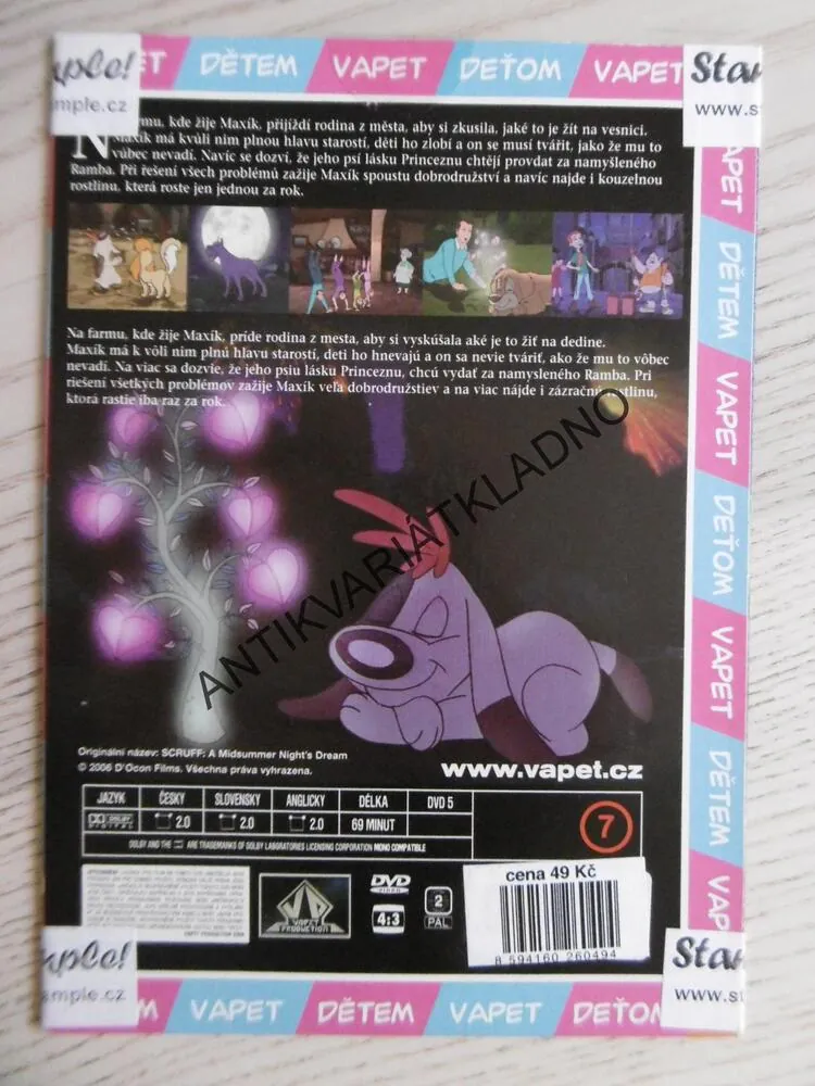 MAXÍK A KOUZELNÁ NOC, DVD FILM