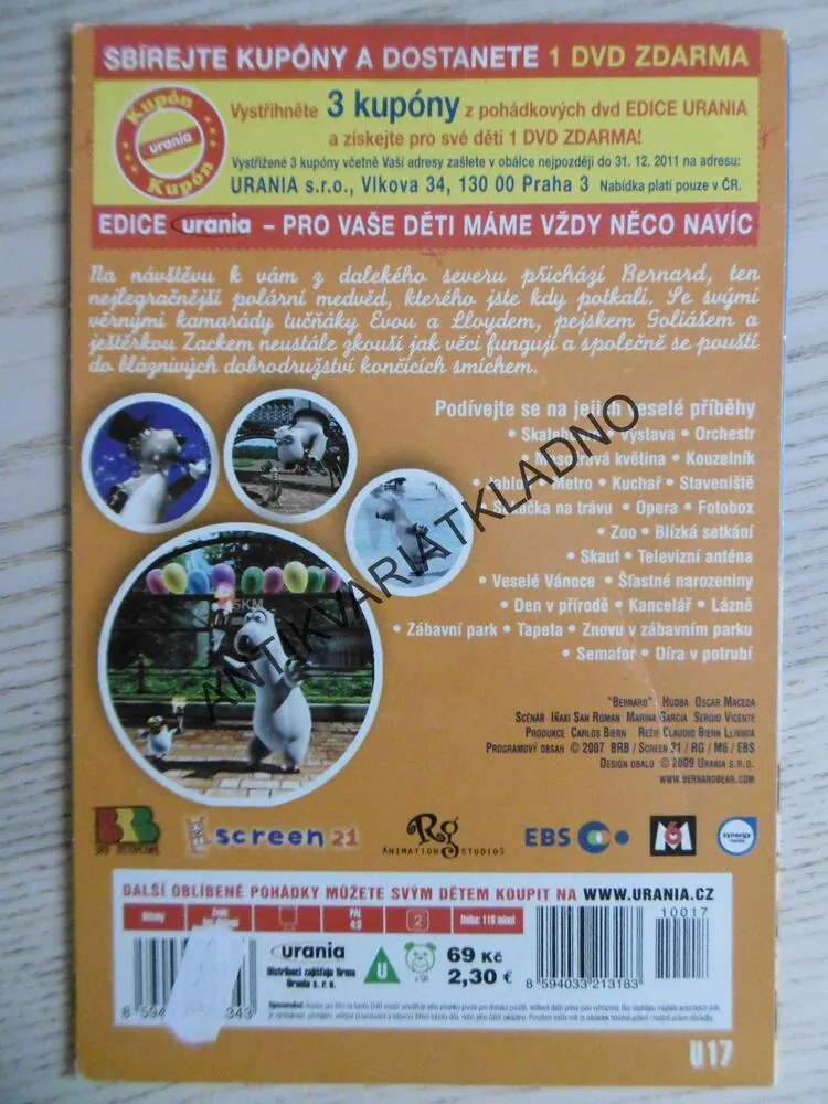 BERNARD DEN V PŘÍRODĚ, DVD FILM
