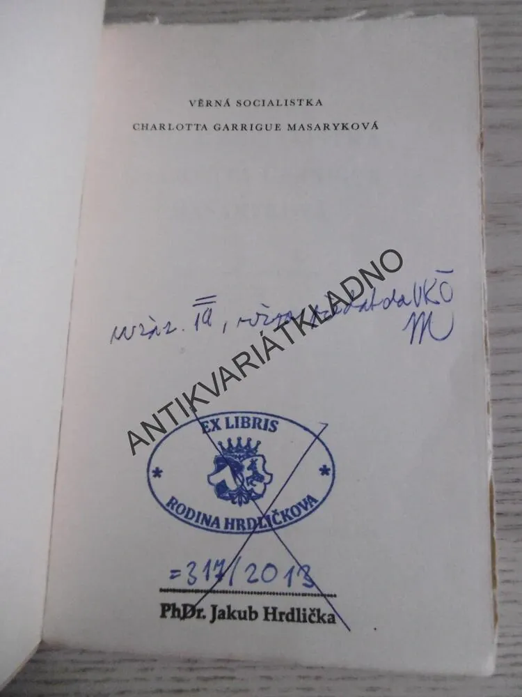 VĚRNÁ SOCIALISTKA CHARLOTTA GARRIGUE MASARYKOVÁ, MILENA NOVÁKOVÁ