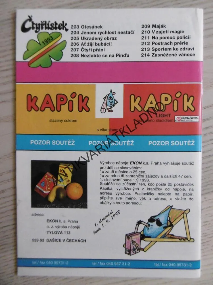 ČTYŘLÍSTEK 205 - UKRADENÝ OBRAZ