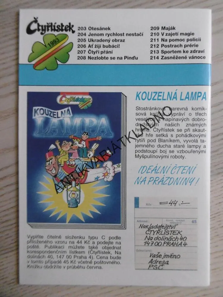 ČTYŘLÍSTEK 206 - AŤ ŽIJÍ BUBÁCI