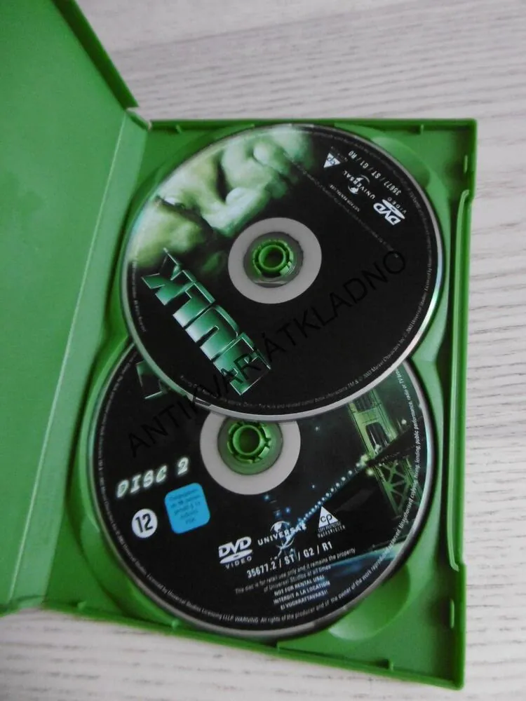 HULK, DVD FILM