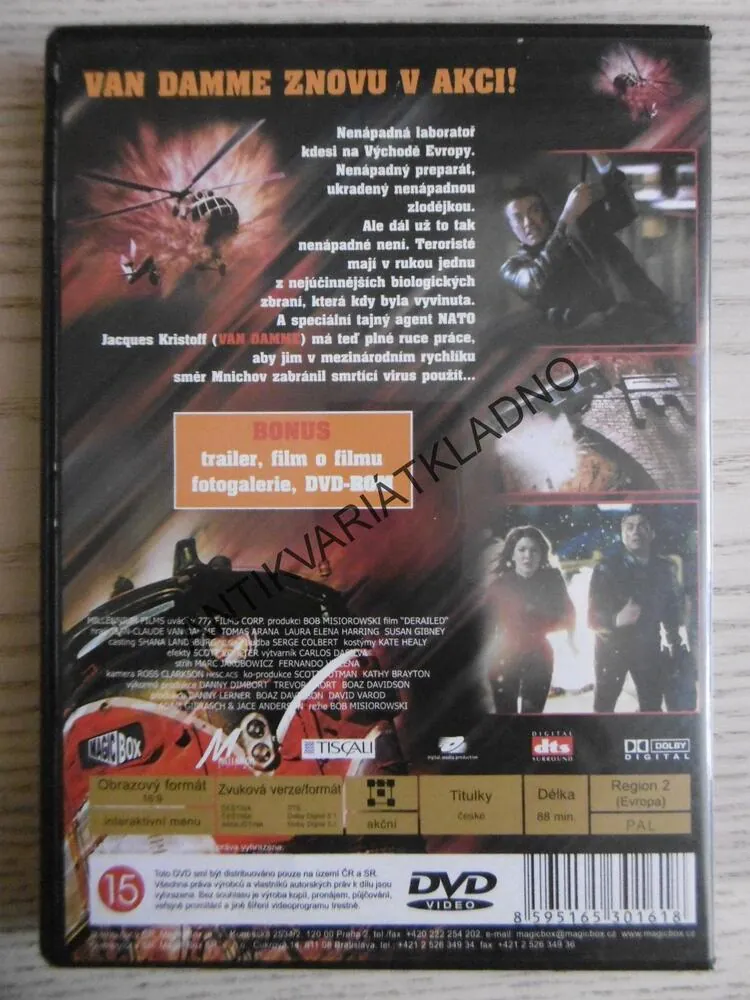 TEROR VE VLAKU, DVD FILM