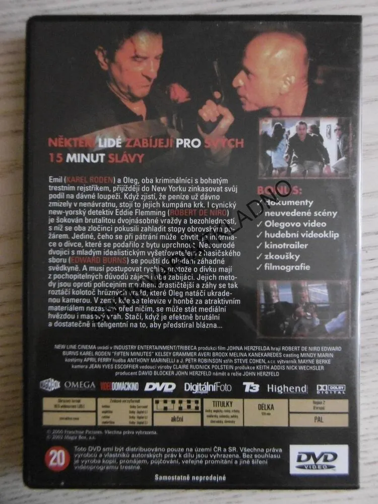 15 MINUT, DVD FILM