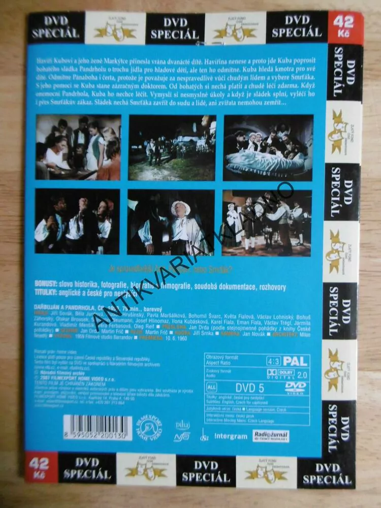DAŘBUJÁN A PANDRHOLA, DVD FILM