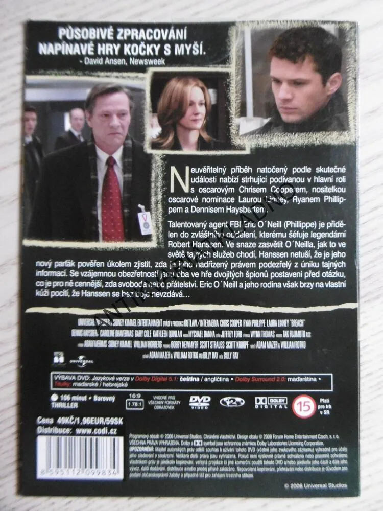 OSUDOVÉ SELHÁNÍ, DVD FILM