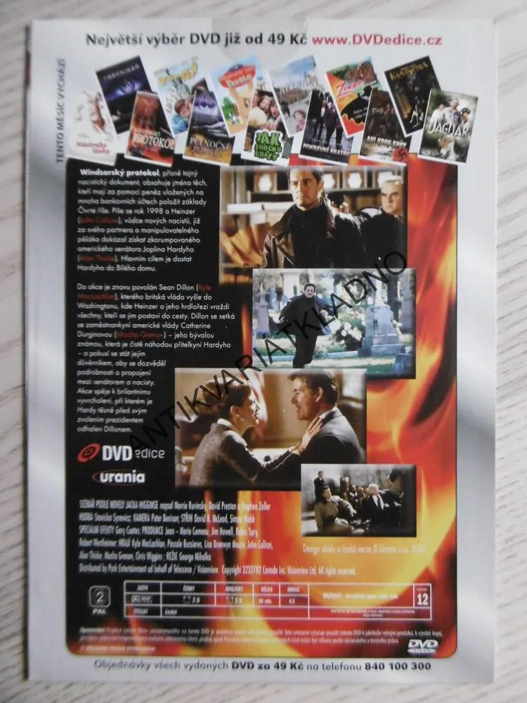 WINDSORSKÝ PROTOKOL, DVD FILM
