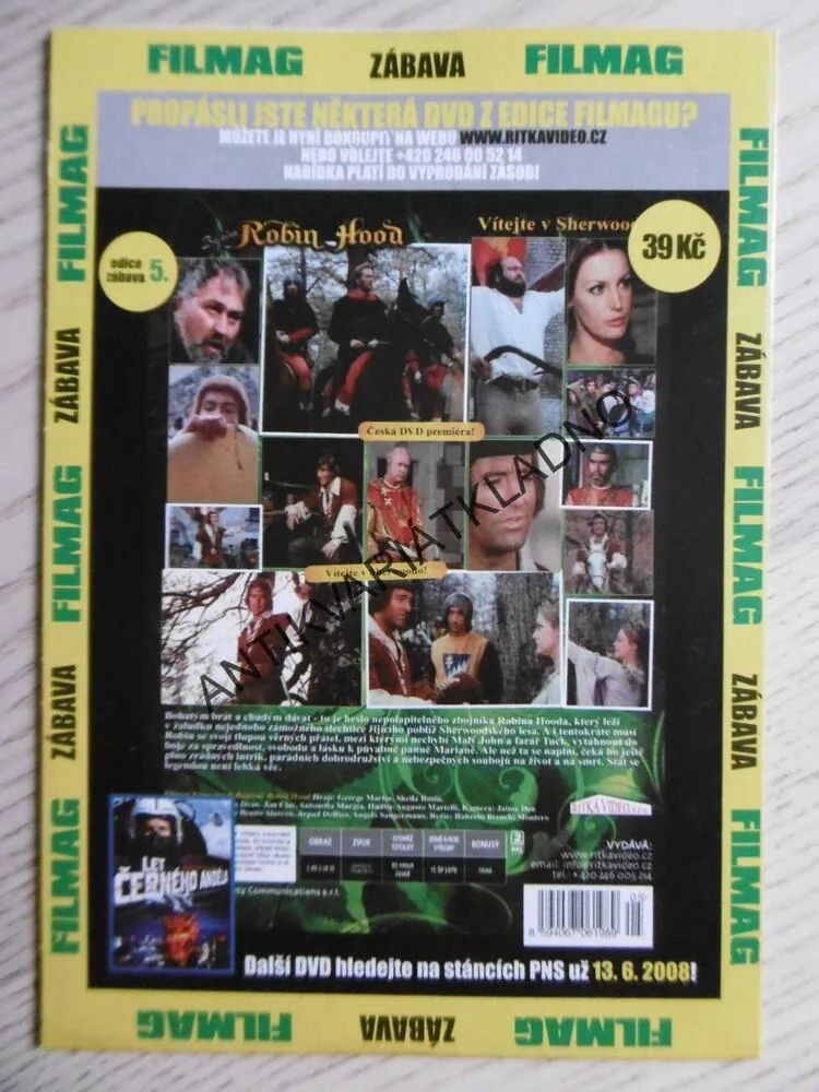 BÁJEČNÝ ROBIN HOOD, DVD FILM