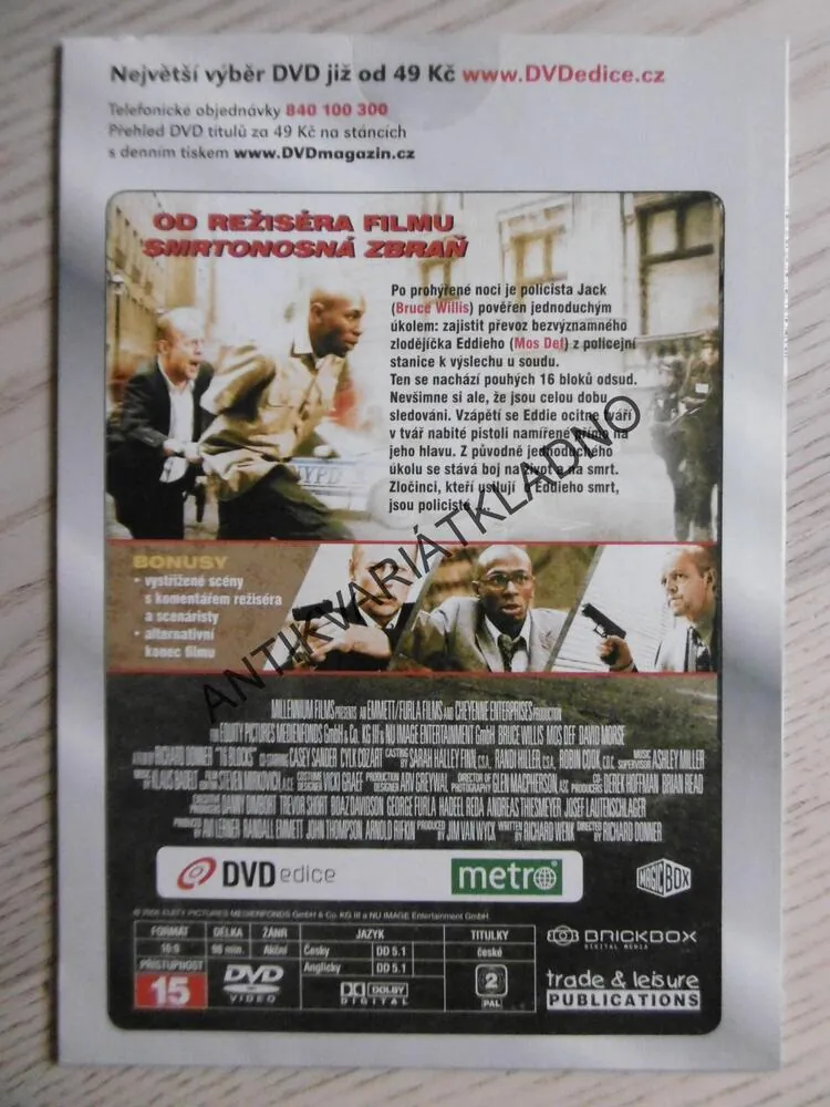 16 BLOKŮ, DVD FILM