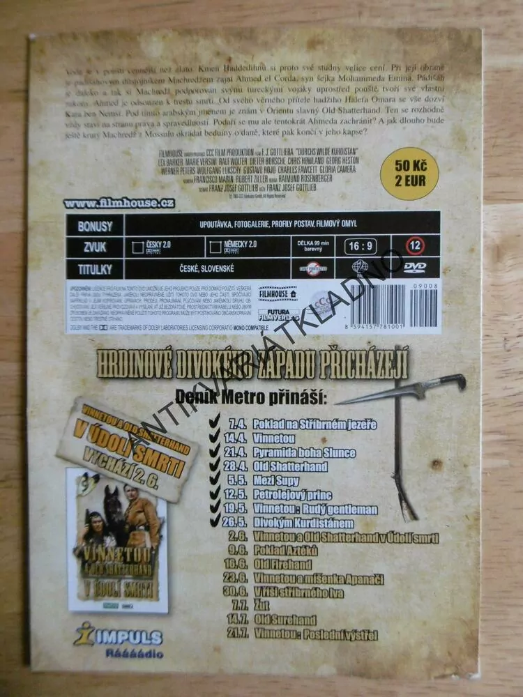 DIVOKÝM KURDISTÁNEM, KAREL MAY, BARKER, DVD FILM Č.8