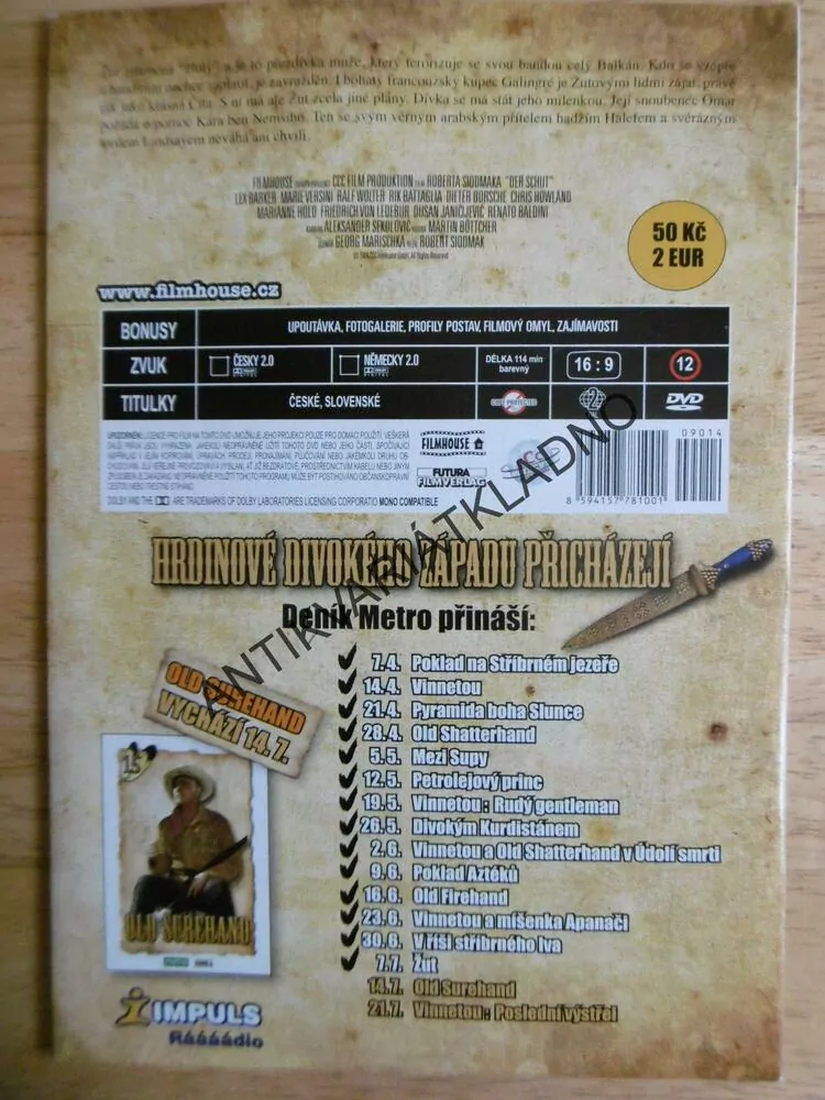 ŽUT, KAREL MAY, BARKER, DVD FILM Č.14