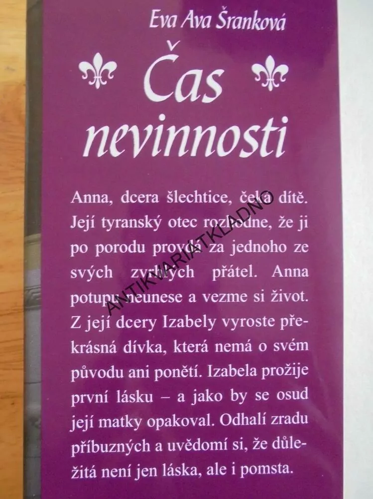 ČAS NEVINNOSTI, EVA AVA ŠRANKOVÁ, **an