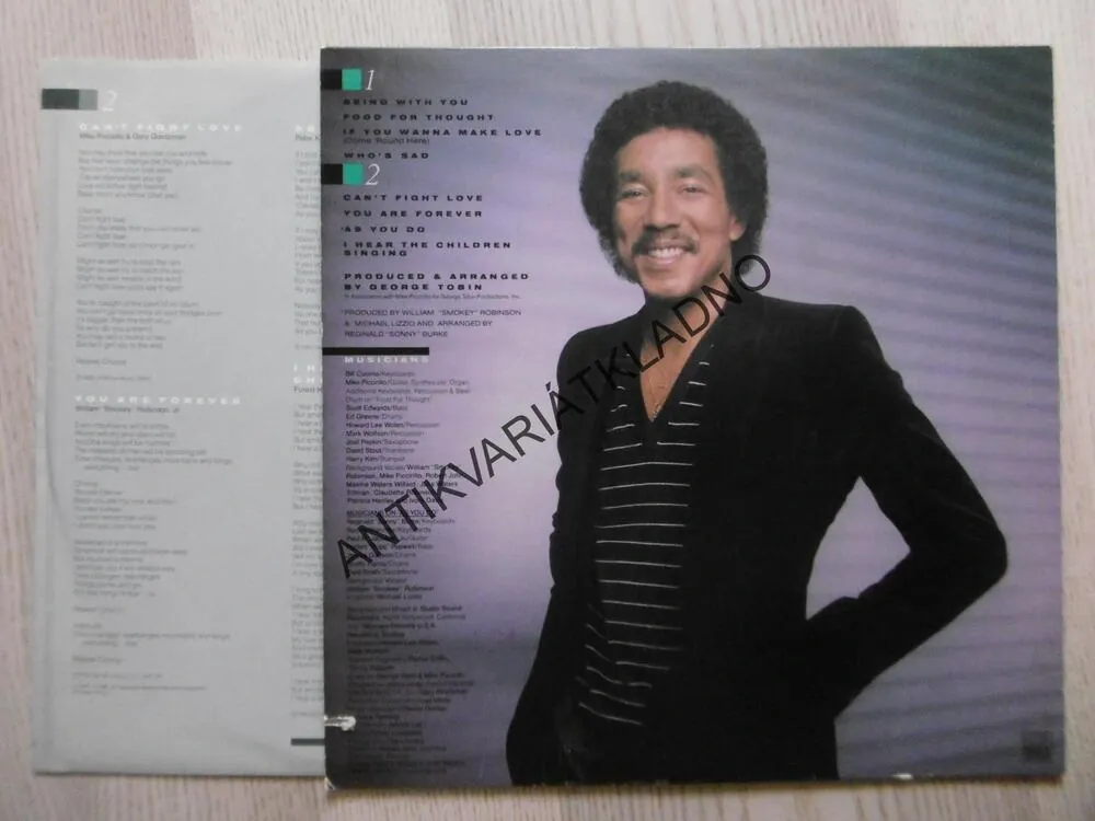 SMOKEY ROBINSON, BEING WITH YOU, LP