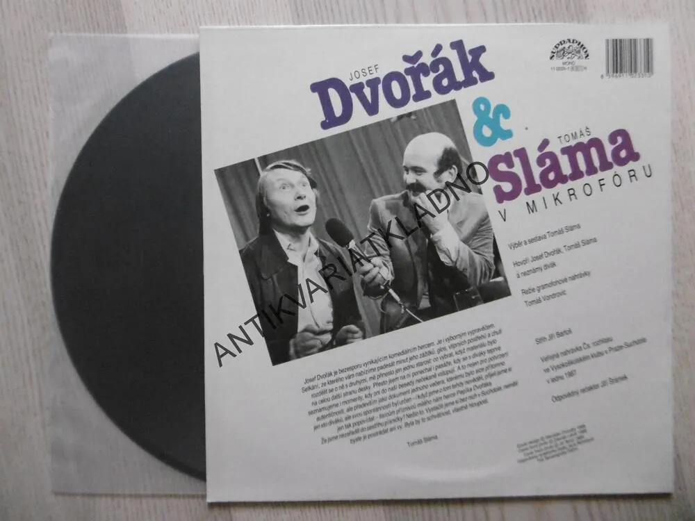 DVOŘÁK A SLÁMA V MIKROFÓRU, JOSEF DVOŘÁK. LP