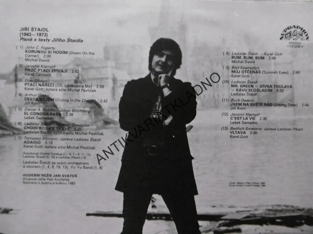 JIŘÍ ŠTAIDL 1943-1973, KAREL GOTT, KORN, MICHAL DAVID, ČERNOCH, SEMELKA, AJ., LP