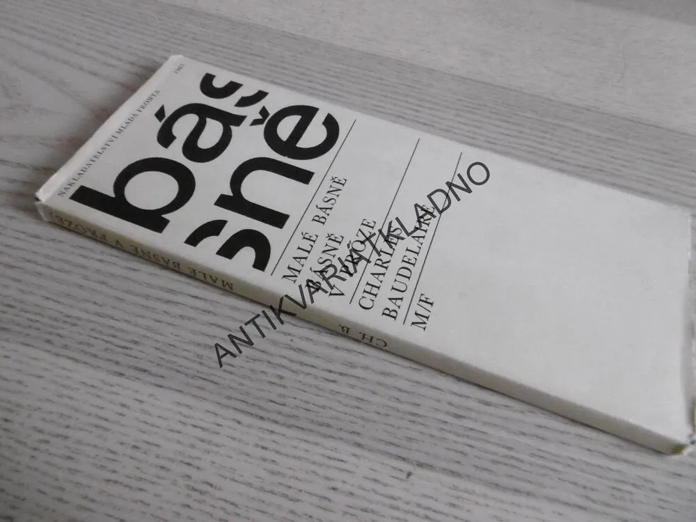MALÉ BÁSNĚ, BÁSNĚ O PRÓZE, CHARLES BAUDELAIRE, **an