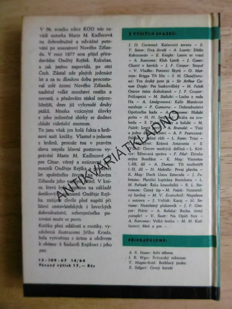 KOD 96 - MUŽ A PES, MARIE M.KADLECOVÁ, **an