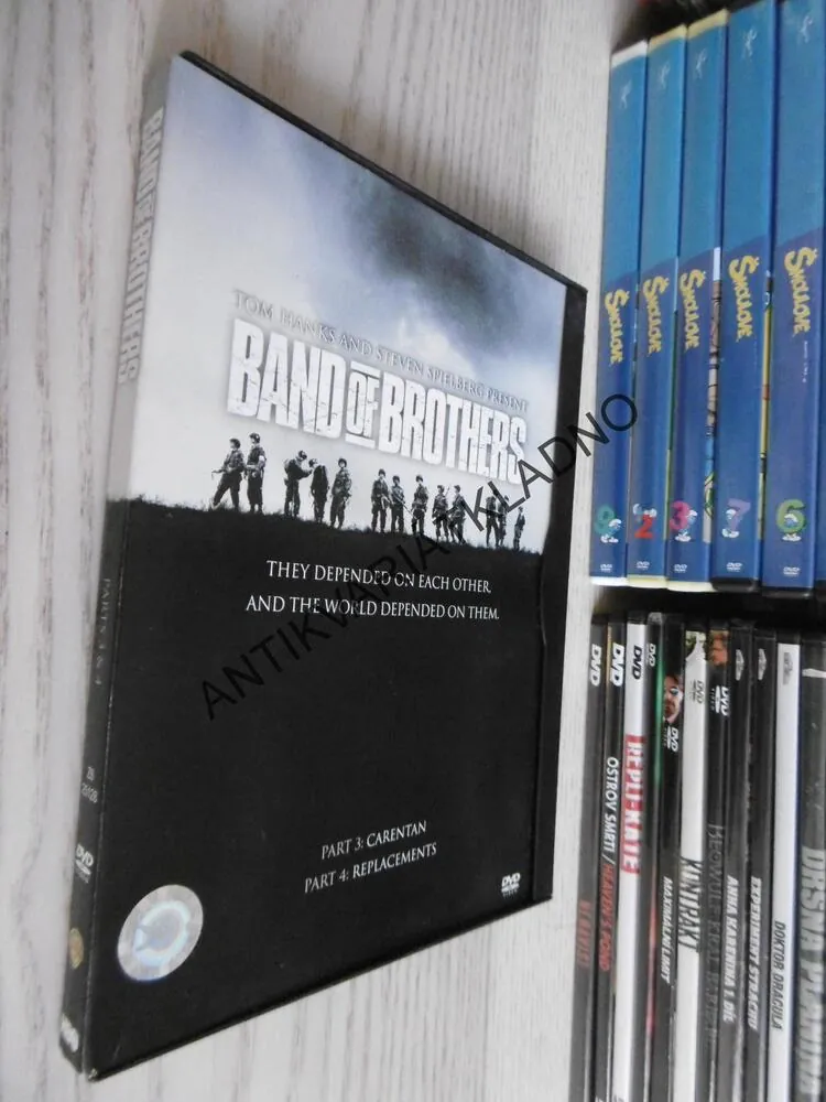 BAND OF BROTHERS, 3-4, DVD FILM POUZE ČESKÉ TITULKY