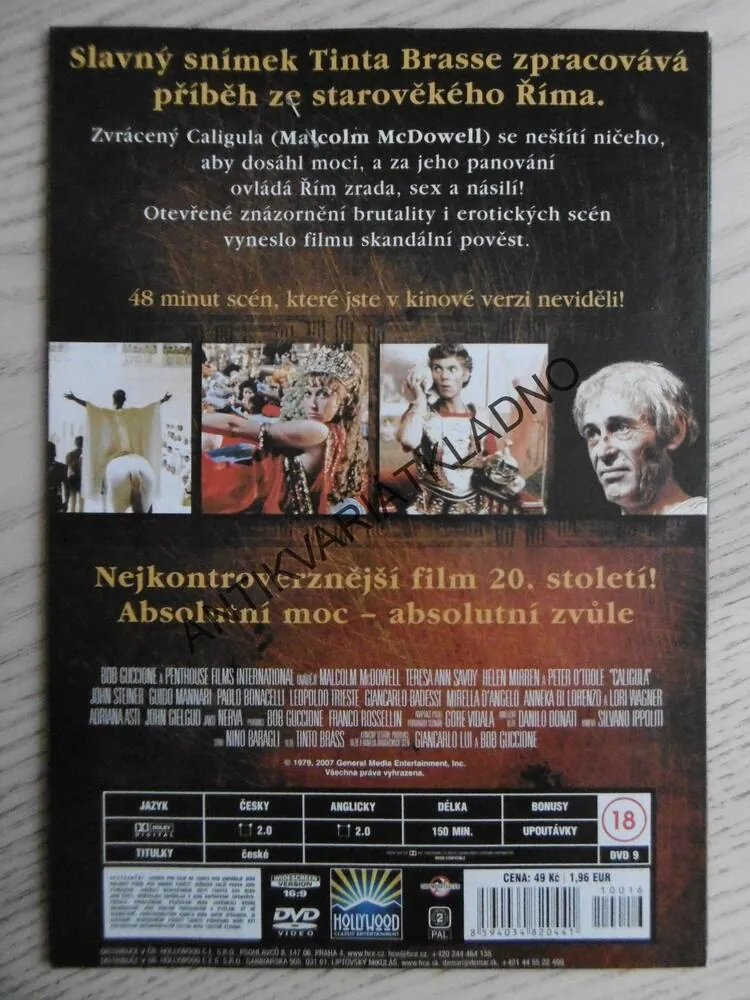 CALIGULA, DVD FILM