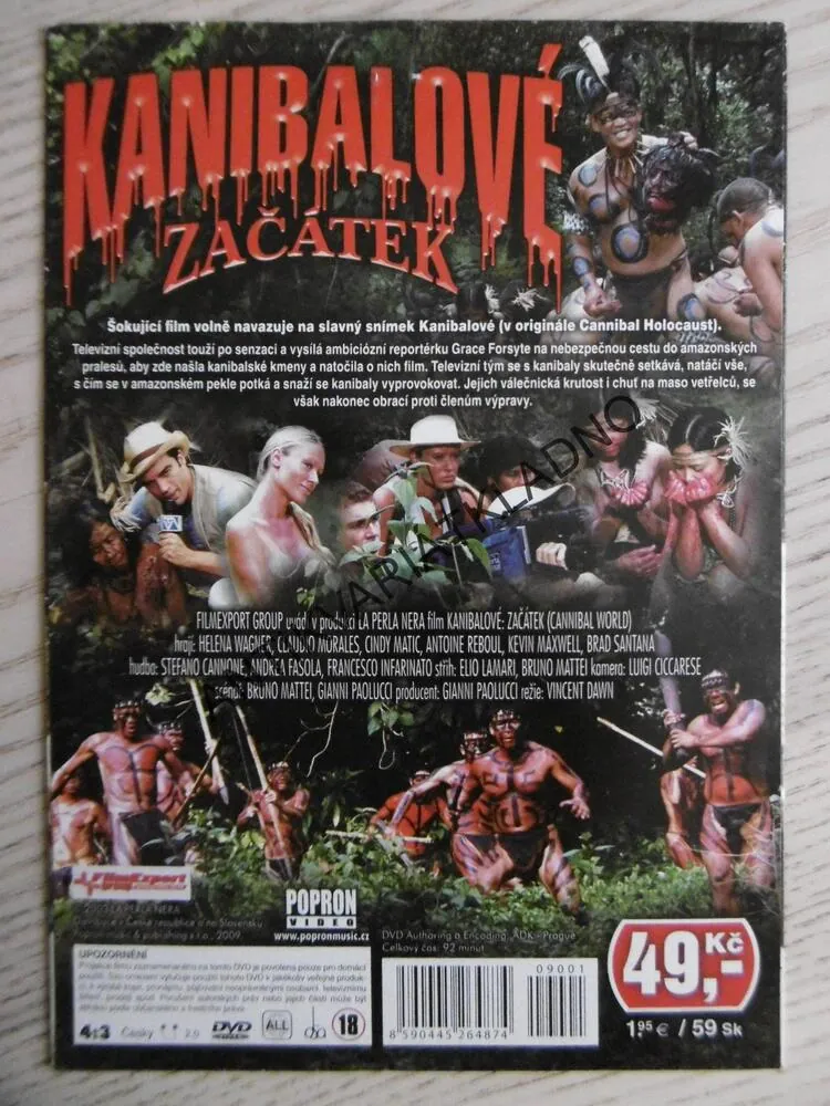 KANIBALOVÉ ZAČÁTEK, DVD FILM