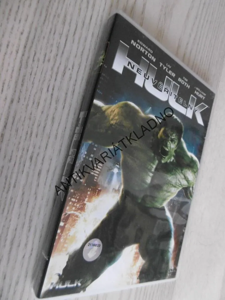 NEUVĚŘITELNÝ HULK, DVD FILM