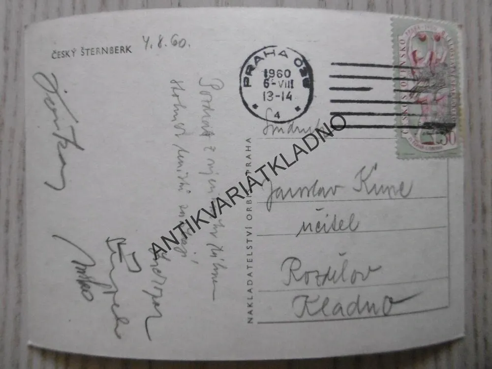 ZÁMEK ČESKÝ ŠTERNBERK, 1960, OKRES BENEŠOV