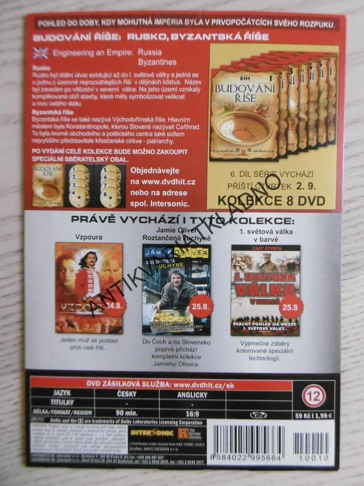 BUDOVÁNÍ ŘÍŠE 5, RUSKO, BYZANTSKÁ ŘÍŠE, DVD FILM, DOKUMENT