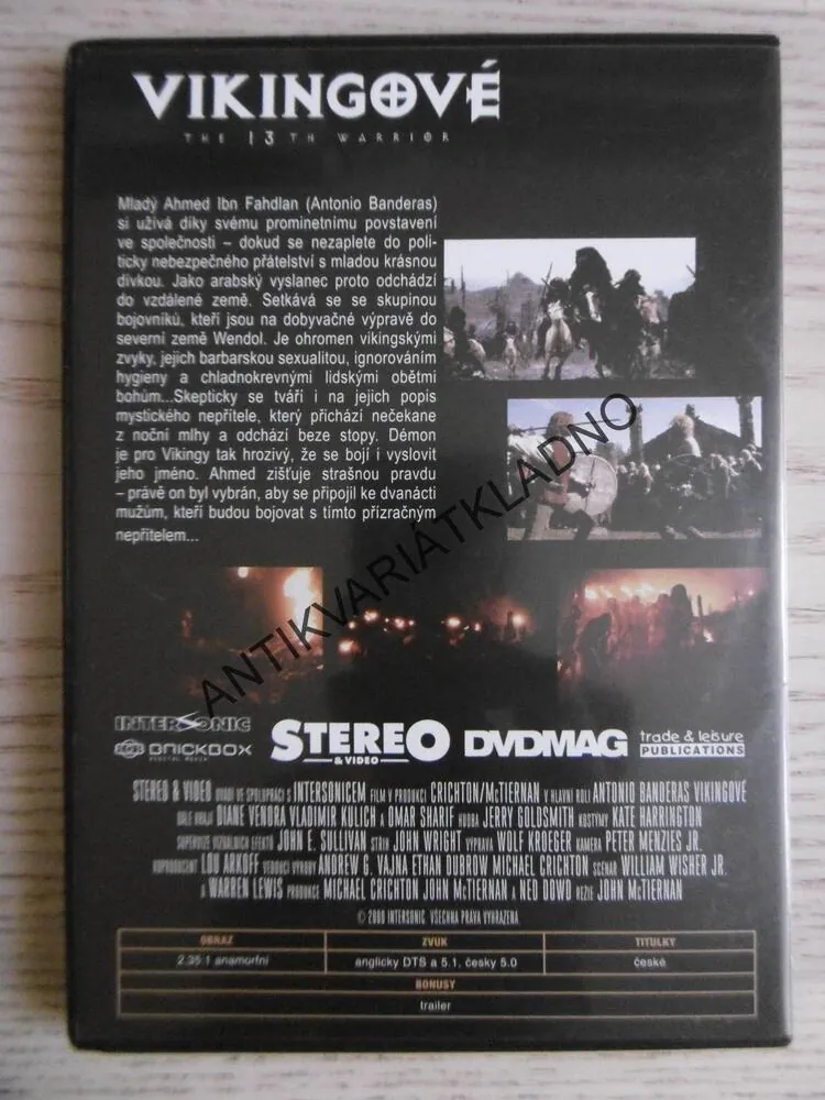 VIKINGOVÉ, ANTONIO BANDERAS, DVD FILM