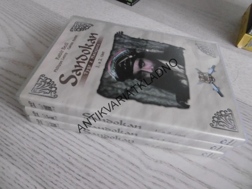 SANDOKAN, TYGR Z MALAJSIE,1-6, DVD FILM 3 X