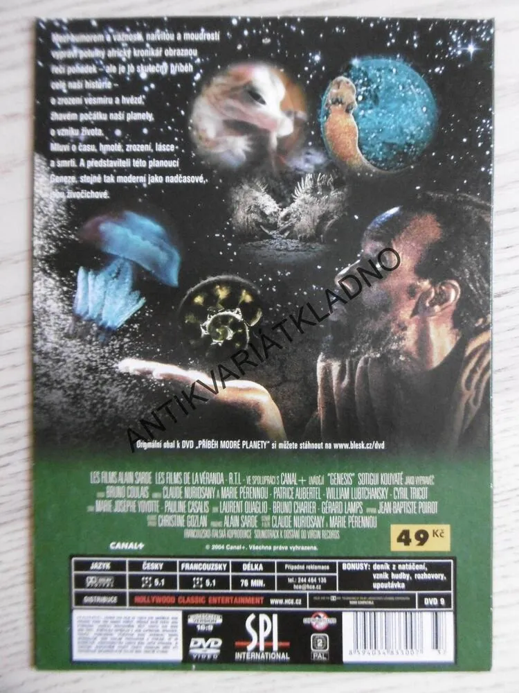 PŘÍBĚH MODRÉ PLANETY, ODKUD POCHÁZÍME?, DVD FILM DOKUMENT