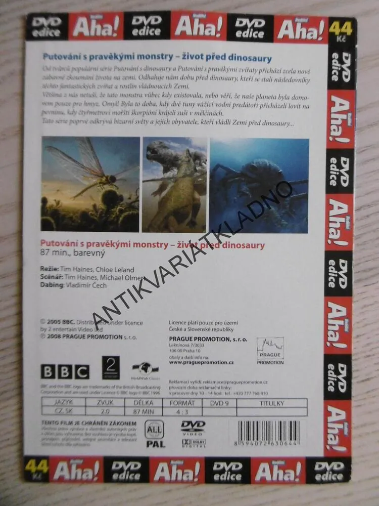 PUTOVÁNÍ S PRAVĚKÝMI MONSTRY, DVD FILM DOKUMENT