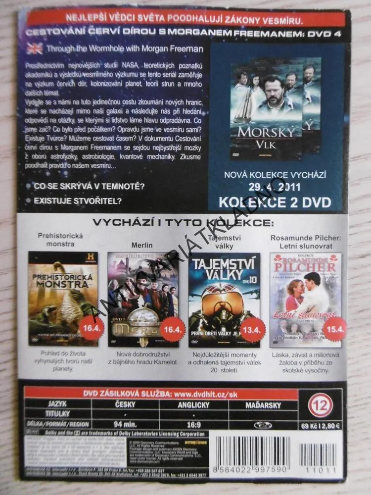 CESTOVÁNÍ ČERVÍ DÍROU S MORGANEM FREEMANEM 4, DVD FILM DOKUMENT