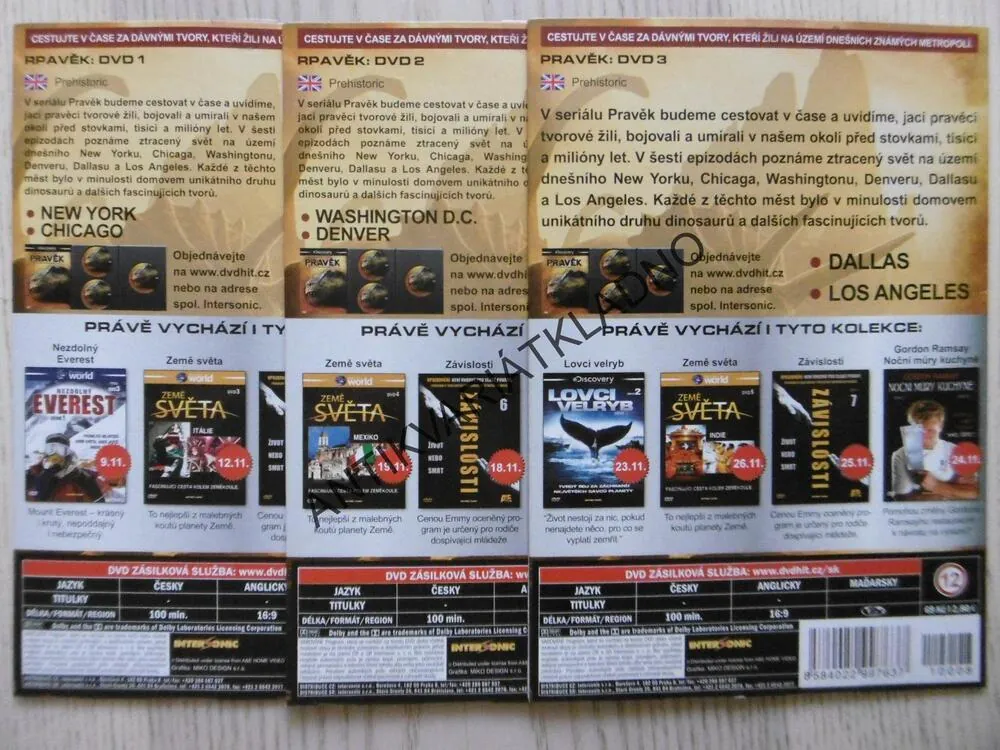 PRAVĚK 1-3, DVD FILM DOKUMENT