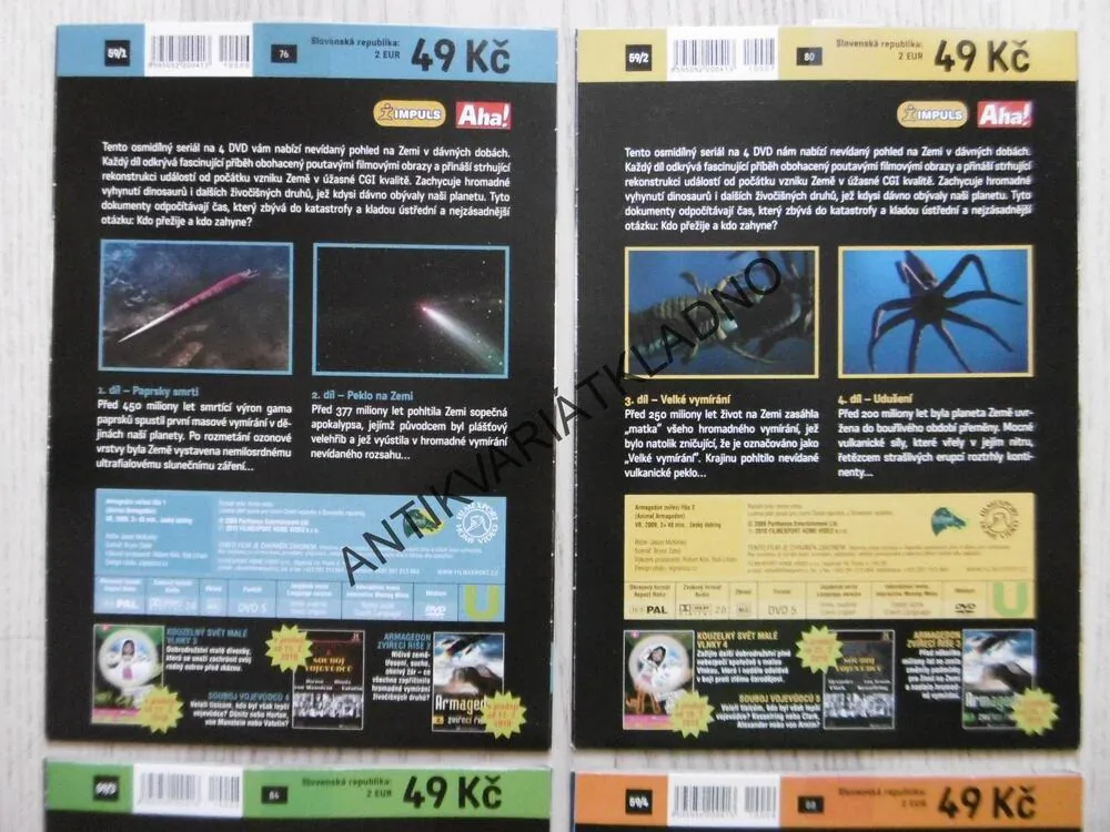 ARMAGEDON 1-4, DVD FILM DOKUMENT