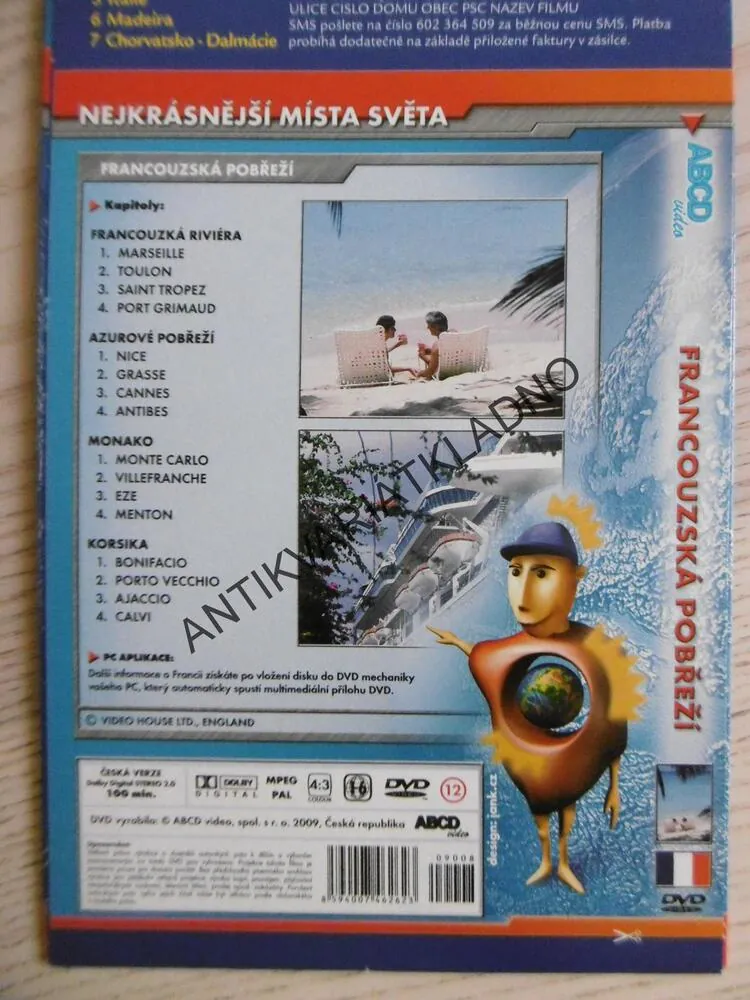 FRANCOUZSKÁ POBŘEŽÍ, DVD FILM DOKUMENT