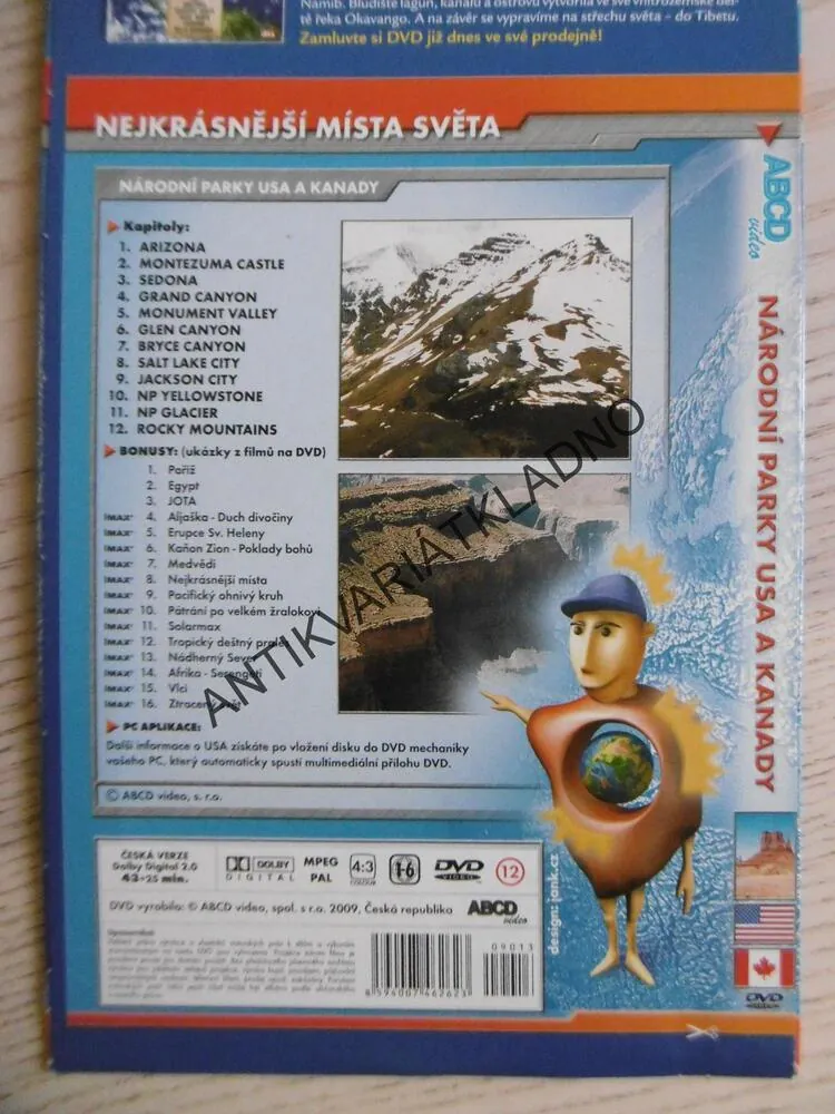 NÁRODNÍ PARKY USA A KANADY, DVD FILM DOKUMENT