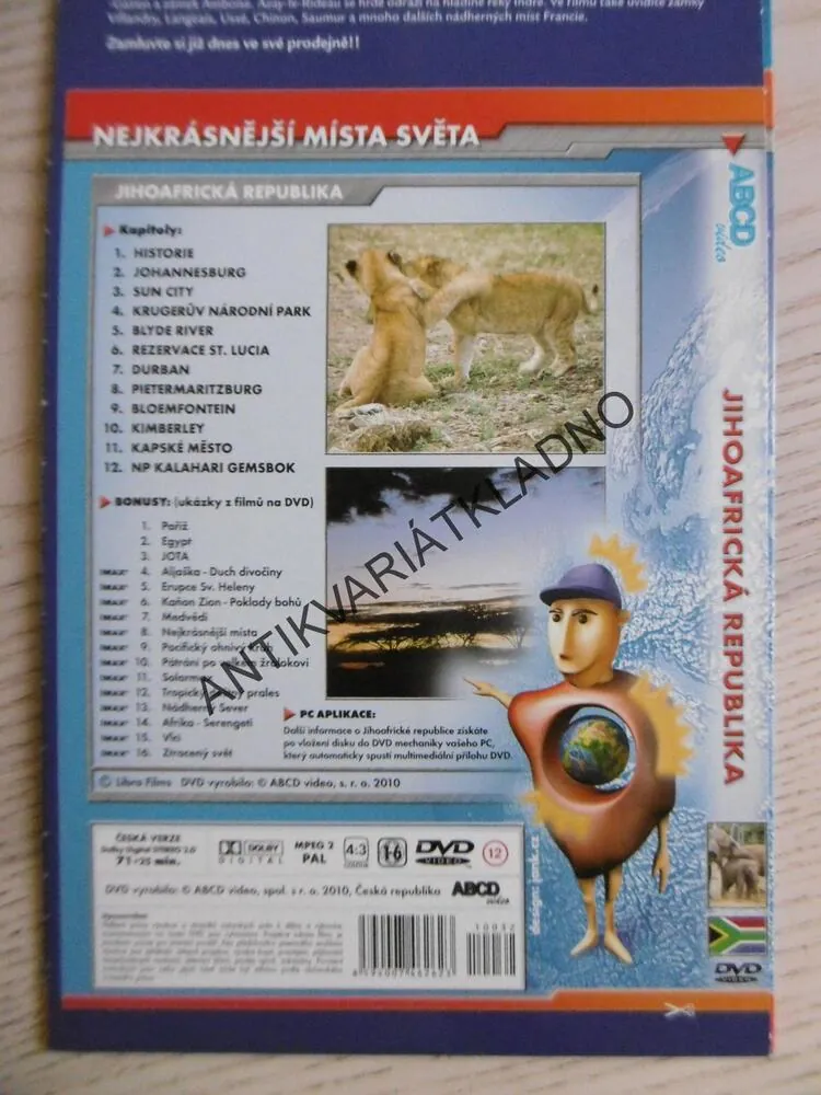 JIHOAFRICKÁ REPUBLIKA, DVD FILM DOKUMENT