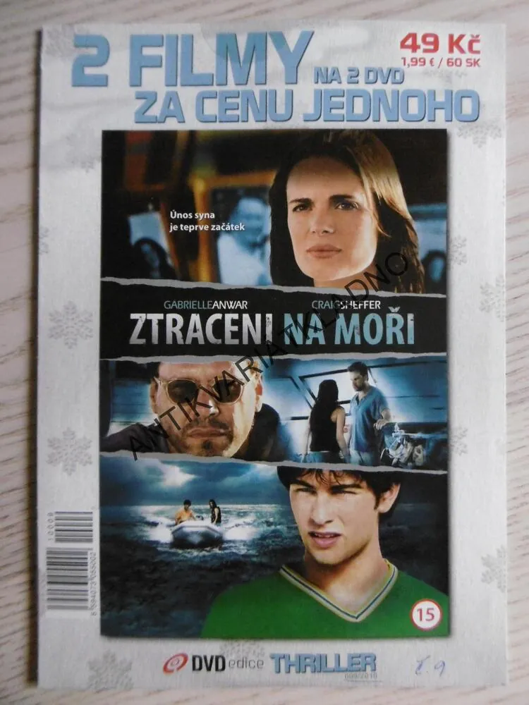 KRUTÁ ZKOUŠKA, ZTRACENI NA MOŘI, 2 FILMY, DVD FILM