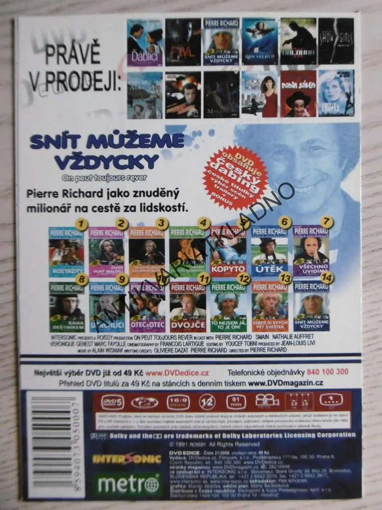 SNÍT MŮŽEME VŽDYCKY, DVD FILM