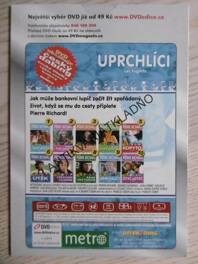 UPRCHLÍCI, DVD FILM