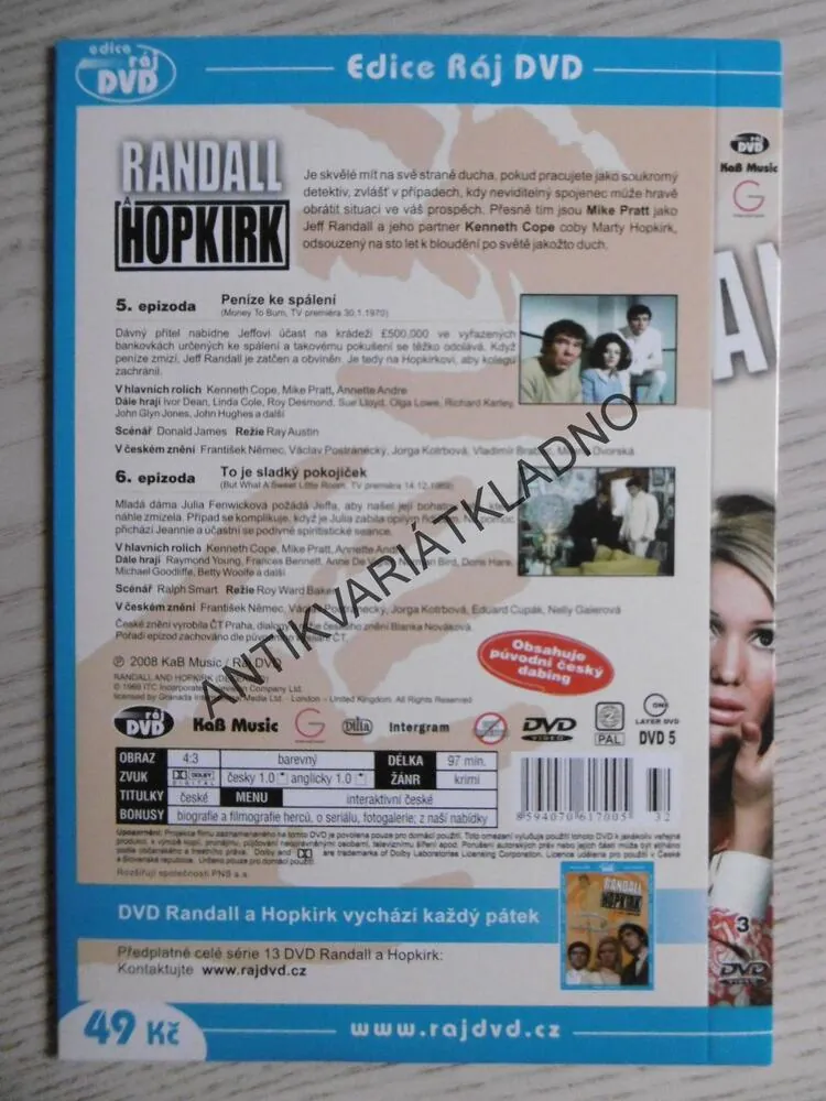 RANDALL A HOPKIRK, 5. A 6. EPIZODA, DVD FILM