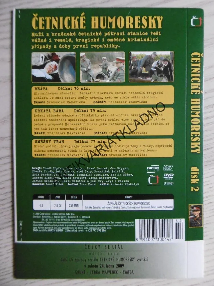 ČETNICKÉ HUMORESKY, DISK 2, DVD FILM