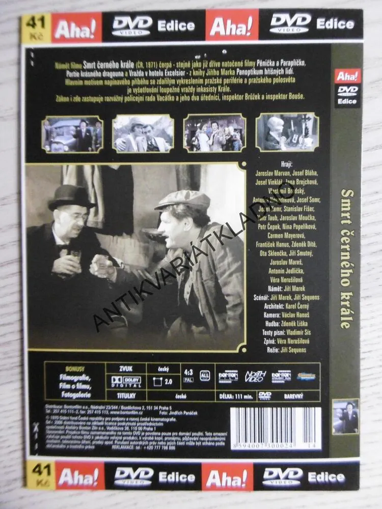 SMRT ČERNÉHO KRÁLE, DVD FILM