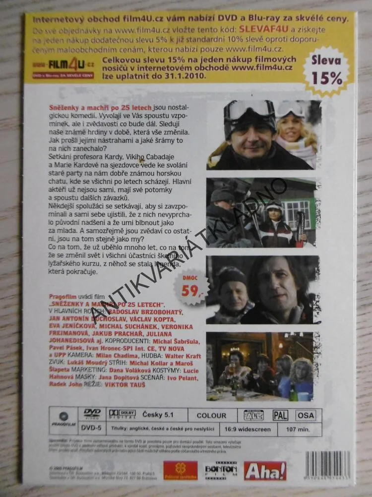 SNĚŽENKY A MACHŘI PO 25 LETECH, DVD FILM