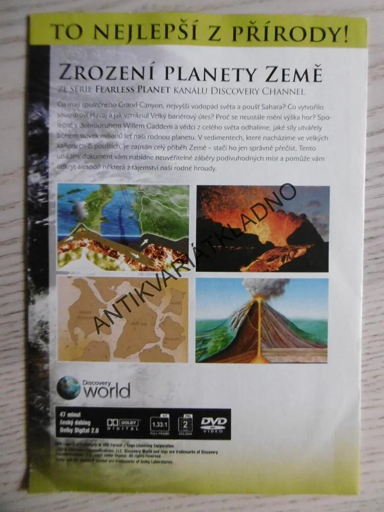 ZROZENÍ PLANETY ZEMĚ, DVD FILM DOKUMENT